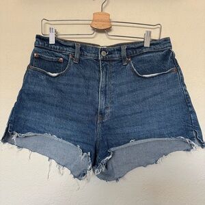 Abercrombie & Fitch Curve Love Mom Jean Shorts